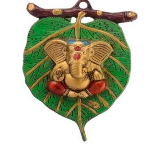 Green Leaf Ganesh for wall hangings
