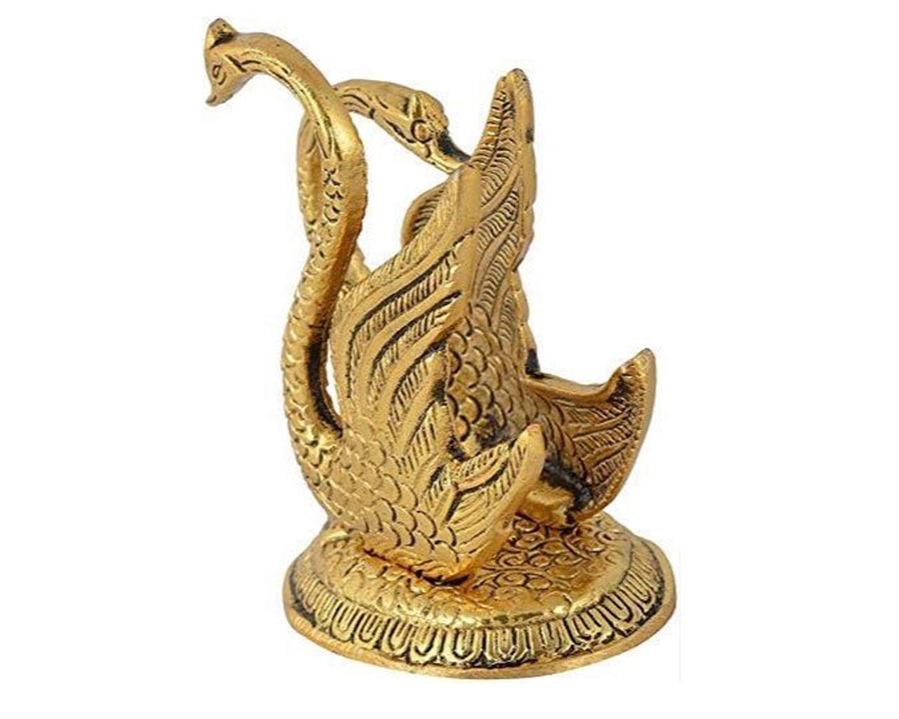 India Metal Swan Pair Showpiece Napkin Holder Stand for Dining Table Kitchen Office Use