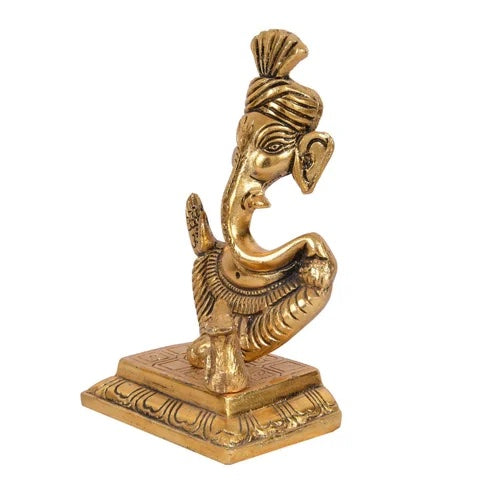 Metal Pagdi Ganesha Statue