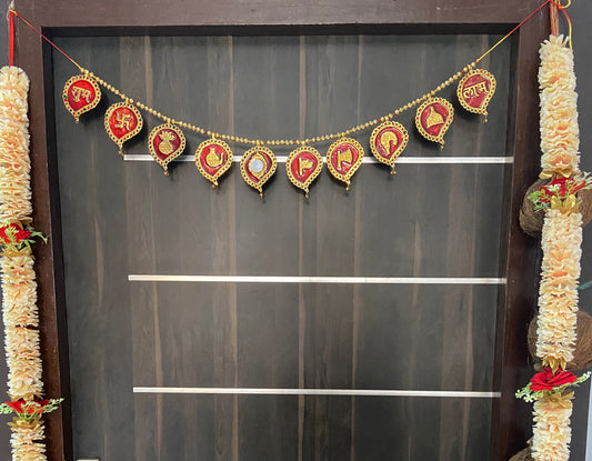 Jain Handmade Premium Antique Metal Bandarwal Toran for Door & Wall Hanging